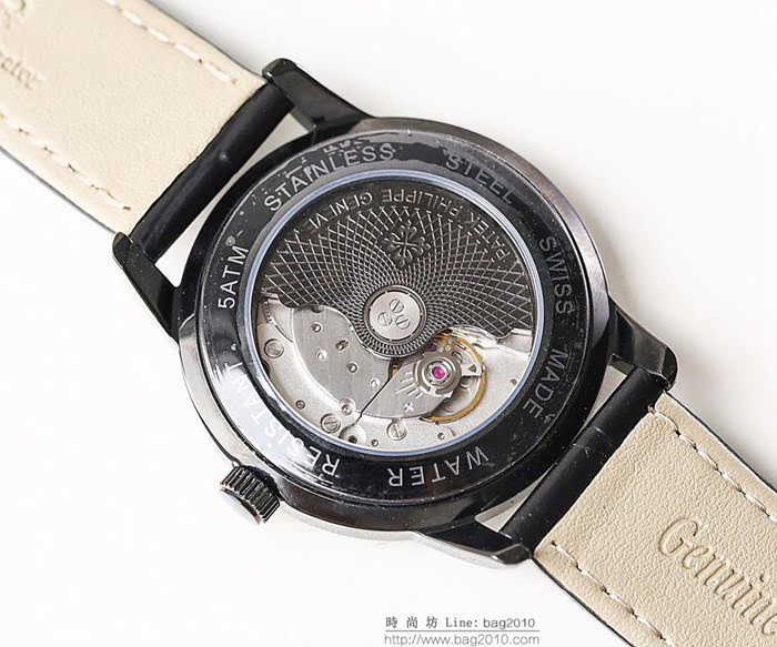 百達翡麗PATEK PHILPPE LS精品 2019春夏季新款 簡約時尚 9015全自動機芯 經典黑 超薄 高檔男士腕表  wssb5192